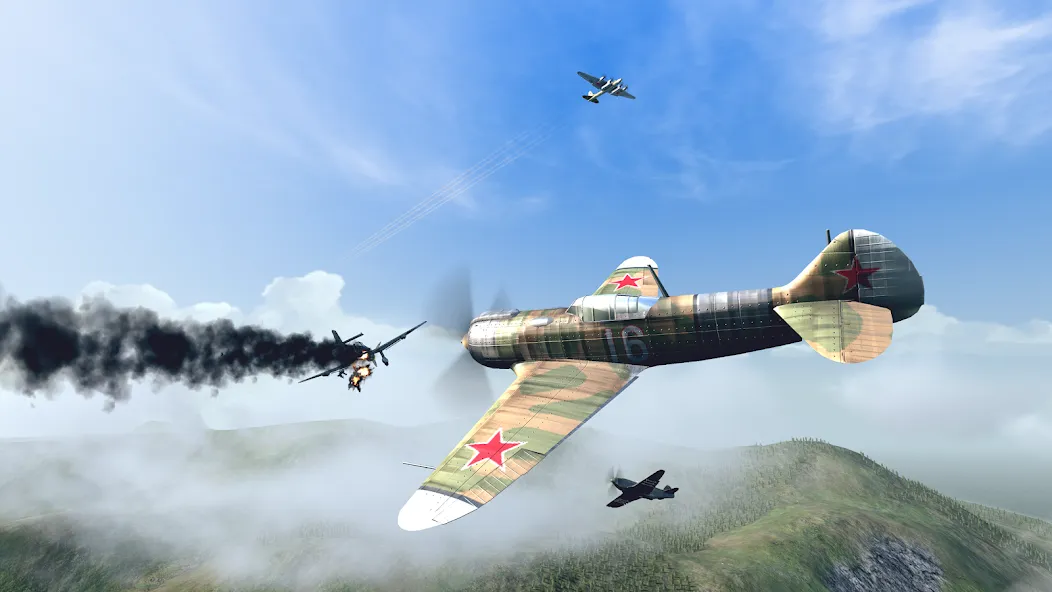 Скачать взломанную Warplanes: WW2 Dogfight (Варплейнс)  [МОД Бесконечные деньги] — стабильная версия apk на Андроид screen 5