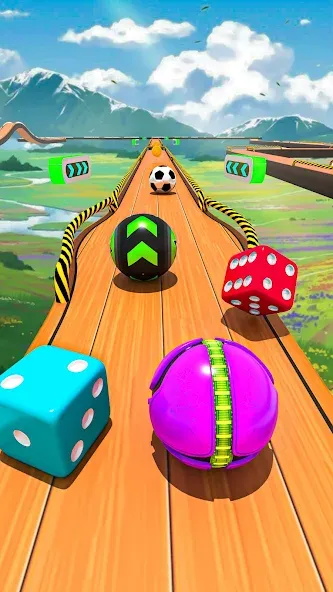 Взломанная Rolling Ball Game Hop Ball Run (Гоинг Боллс Гейм)  [МОД Меню] — последняя версия apk на Андроид screen 2