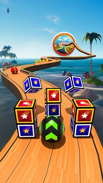 Взломанная Rolling Ball Game Hop Ball Run (Гоинг Боллс Гейм)  [МОД Меню] — последняя версия apk на Андроид screen 3