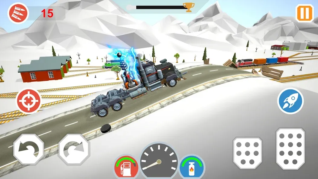 Скачать взломанную Zombie Cars Crush: Racing Die (Зомби Карс)  [МОД Все открыто] — последняя версия apk на Андроид screen 2