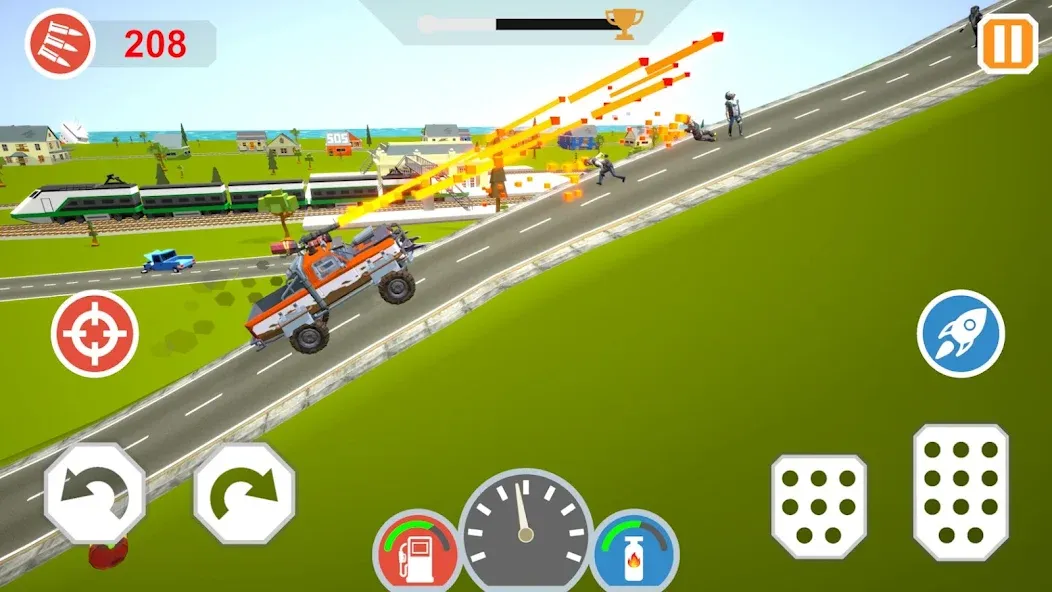 Скачать взломанную Zombie Cars Crush: Racing Die (Зомби Карс)  [МОД Все открыто] — последняя версия apk на Андроид screen 5