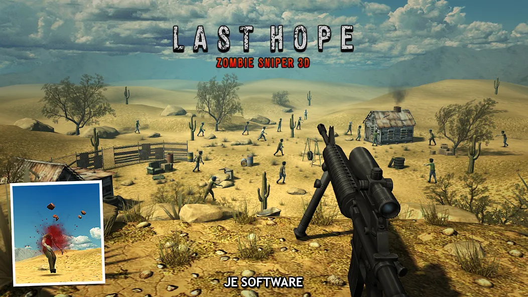 Взлом Last Hope — Zombie Sniper 3D (Ласт Хоуп)  [МОД Menu] — последняя версия apk на Андроид screen 3