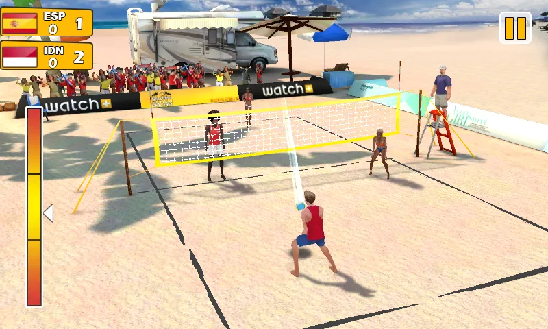 Взломанная Beach Volleyball 3D  [МОД Unlocked] — стабильная версия apk на Андроид screen 2