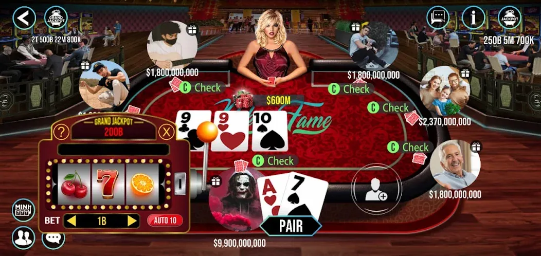 Скачать взлом POKER FAME (ПОКЕР ФЕЙМ)  [МОД Mega Pack] — полная версия apk на Андроид screen 3