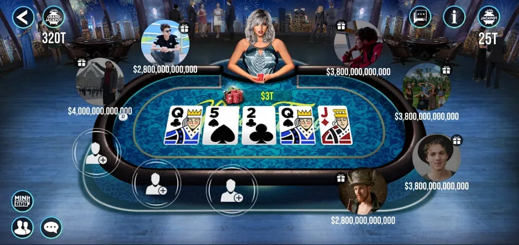 Скачать взлом POKER FAME (ПОКЕР ФЕЙМ)  [МОД Mega Pack] — полная версия apk на Андроид screen 4