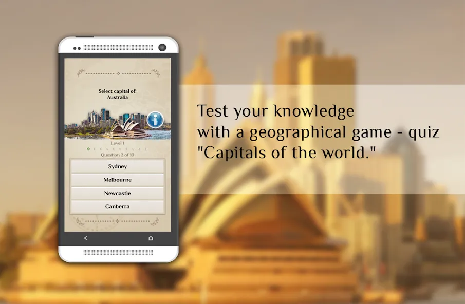 Взломанная Quiz-Capitals of the world  [МОД Mega Pack] — стабильная версия apk на Андроид screen 2