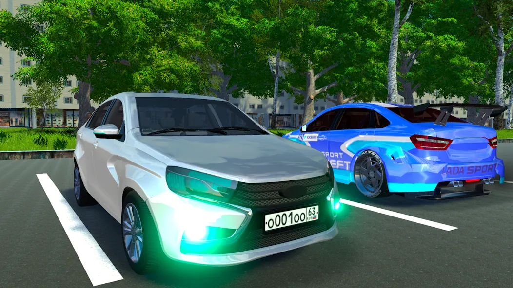 Взломанная Lada — Russian Car Driving  [МОД Меню] — последняя версия apk на Андроид screen 1