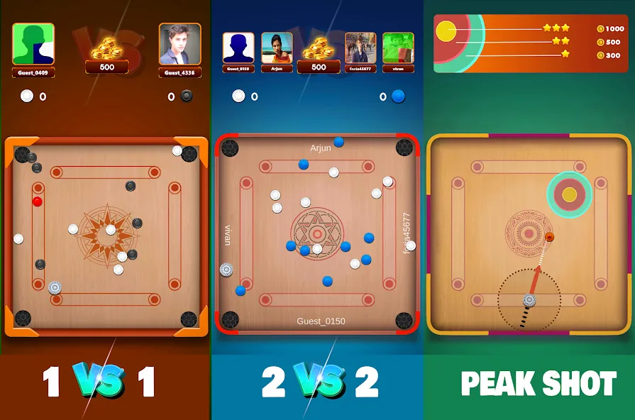 Взлом Carrom Board Clash : Pool game (Карром борд пул игра)  [МОД Menu] — стабильная версия apk на Андроид screen 4