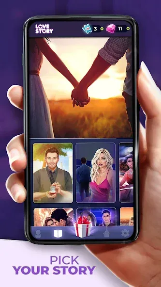 Взломанная Love Story ® Romance Games (Лав стори)  [МОД Все открыто] — стабильная версия apk на Андроид screen 4