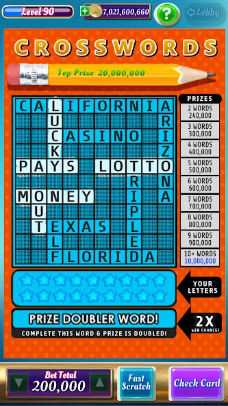 Скачать взлом Scratch Off Lottery Casino (Скретч Офф Лотерейное Казино)  [МОД Много монет] — последняя версия apk на Андроид screen 5