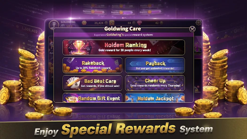 Скачать взлом GoldWing Casino Global (Голдвинг Казино Глобал)  [МОД Меню] — стабильная версия apk на Андроид screen 1