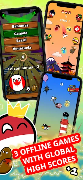 Взломанная Countryball Potato Mayhem (Кантрибол Потето Мейхем)  [МОД Menu] — стабильная версия apk на Андроид screen 2