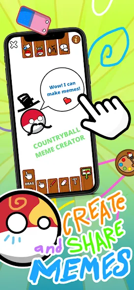 Взломанная Countryball Potato Mayhem (Кантрибол Потето Мейхем)  [МОД Menu] — стабильная версия apk на Андроид screen 4