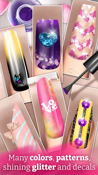 Скачать взлом Nail Art Fashion Salon Game  [МОД Все открыто] — стабильная версия apk на Андроид screen 4