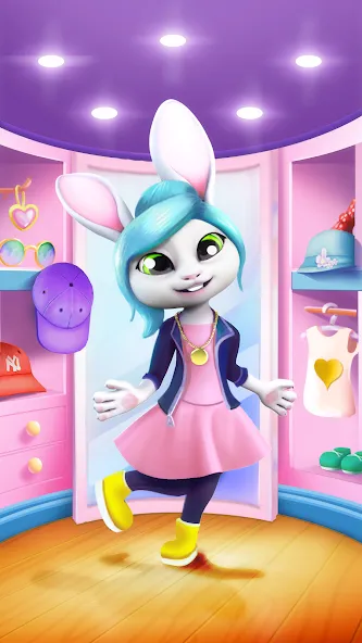 Взломанная Bu Bunny — Cute pet care game  [МОД Бесконечные деньги] — стабильная версия apk на Андроид screen 5