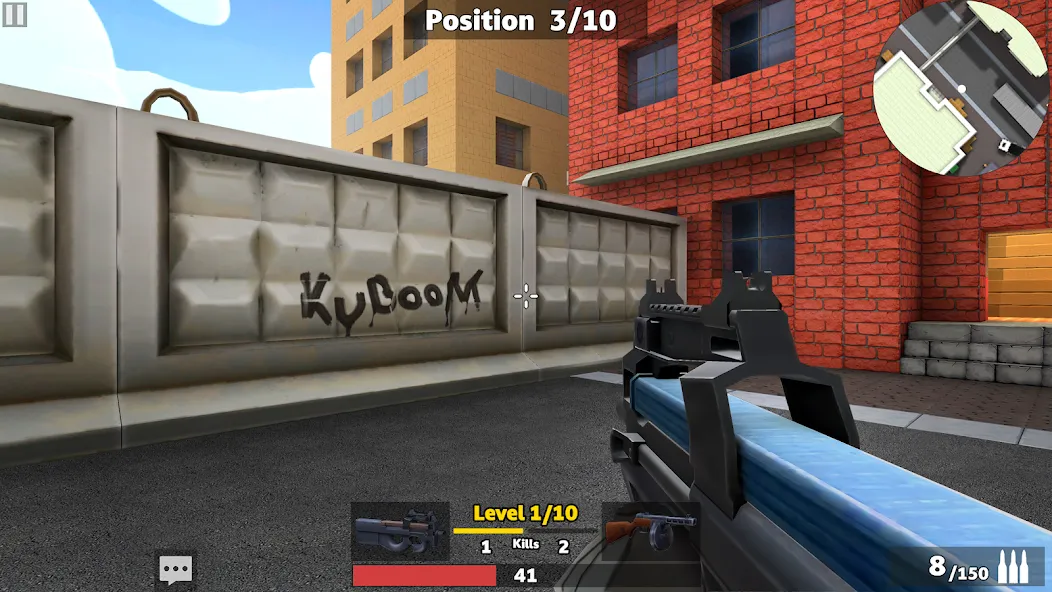 Взломанная KUBOOM 3D: FPS Shooting Games  [МОД Mega Pack] — полная версия apk на Андроид screen 1