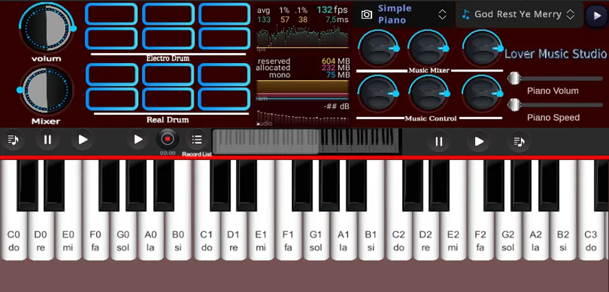 Скачать взлом Org Piano:Real Piano Keyboard (Орг Пиано)  [МОД Много монет] — стабильная версия apk на Андроид screen 2