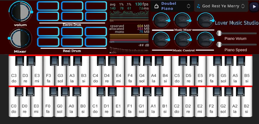 Скачать взлом Org Piano:Real Piano Keyboard (Орг Пиано)  [МОД Много монет] — стабильная версия apk на Андроид screen 3