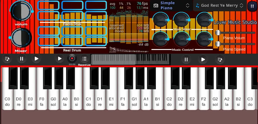 Скачать взлом Org Piano:Real Piano Keyboard (Орг Пиано)  [МОД Много монет] — стабильная версия apk на Андроид screen 4