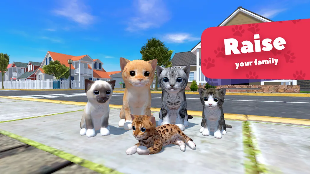 Скачать взломанную Cat Simulator — Animal Life  [МОД Все открыто] — стабильная версия apk на Андроид screen 1