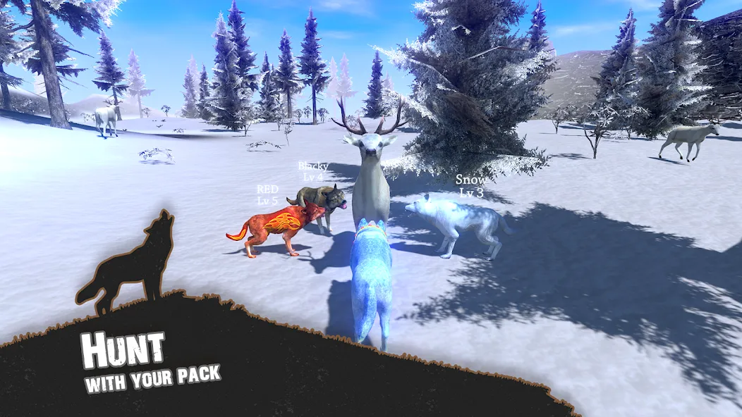 Скачать взлом Wolf Simulator — Animal Games  [МОД Unlocked] — последняя версия apk на Андроид screen 1