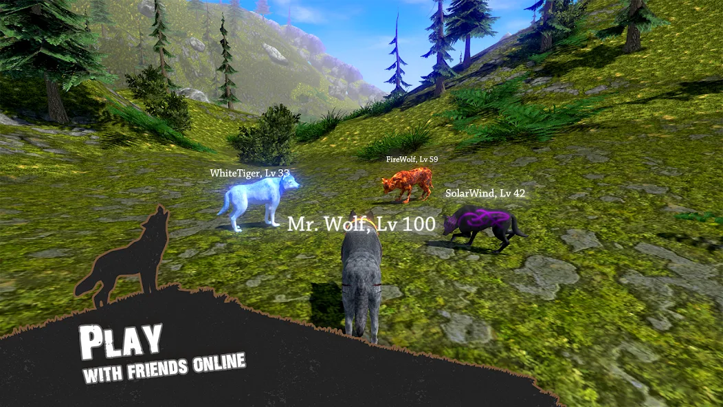 Скачать взлом Wolf Simulator — Animal Games  [МОД Unlocked] — последняя версия apk на Андроид screen 3