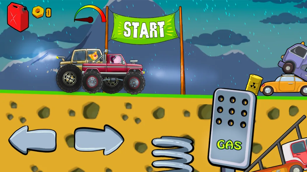 Скачать взломанную Kids Monster Truck Racing Game  [МОД Меню] — последняя версия apk на Андроид screen 1