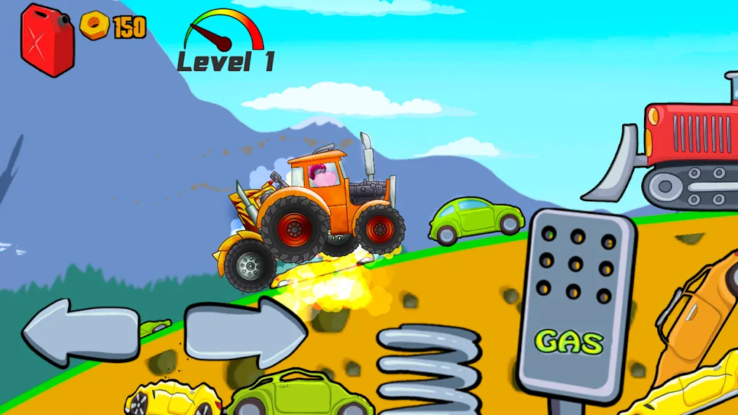 Скачать взломанную Kids Monster Truck Racing Game  [МОД Меню] — последняя версия apk на Андроид screen 3