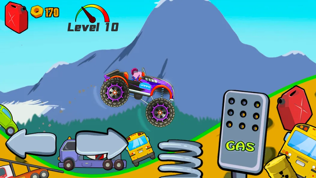 Скачать взломанную Kids Monster Truck Racing Game  [МОД Меню] — последняя версия apk на Андроид screen 4