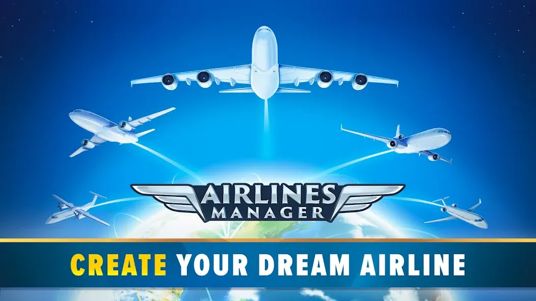 Скачать взломанную Airlines Manager: Plane Tycoon (Эйрлайнс Менеджер)  [МОД Menu] — стабильная версия apk на Андроид screen 1