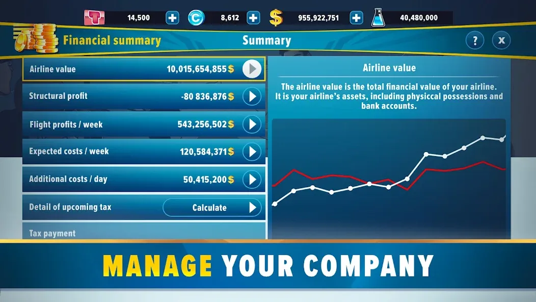 Скачать взломанную Airlines Manager: Plane Tycoon (Эйрлайнс Менеджер)  [МОД Menu] — стабильная версия apk на Андроид screen 5