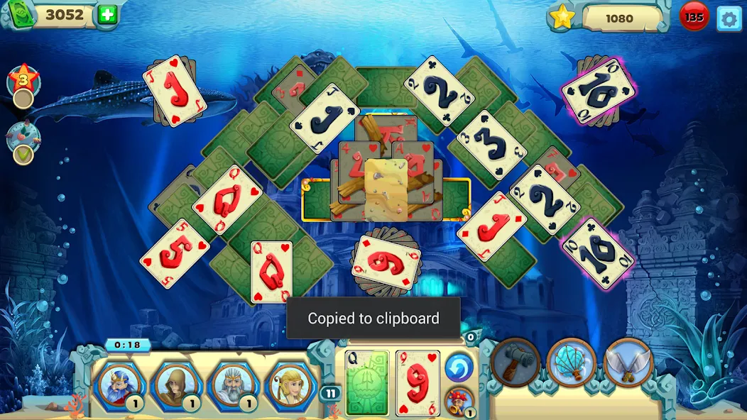 Взломанная Solitaire Atlantis (олитэр Атлантис)  [МОД Все открыто] — стабильная версия apk на Андроид screen 3