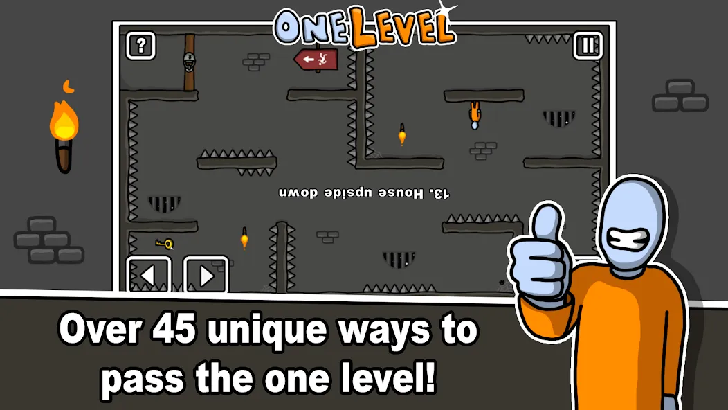 Взлом One Level: Stickman Jailbreak (Уан Левел)  [МОД Много монет] — полная версия apk на Андроид screen 2