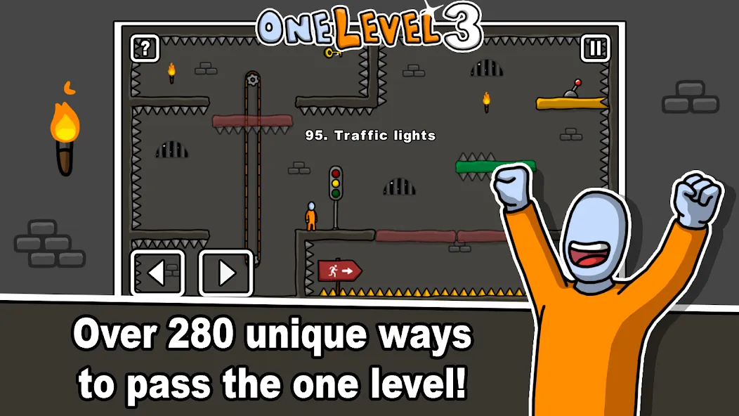 Взлом One Level 3 Stickman Jailbreak (Один Уровень 3)  [МОД Много денег] — полная версия apk на Андроид screen 2