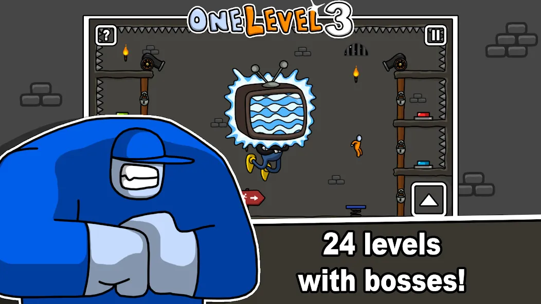 Взлом One Level 3 Stickman Jailbreak (Один Уровень 3)  [МОД Много денег] — полная версия apk на Андроид screen 3