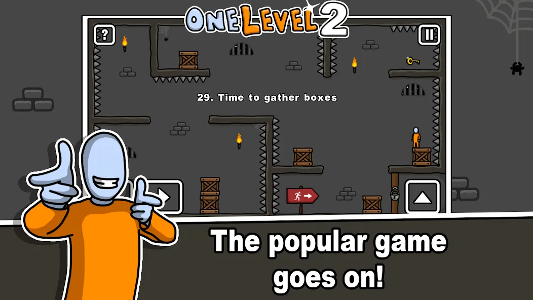 Взлом One Level 2 Stickman Jailbreak (Уан Левел 2)  [МОД Бесконечные монеты] — стабильная версия apk на Андроид screen 1