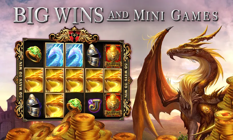 Взлом Slots Dragon Machine (Трон драконов слоты)  [МОД Много денег] — последняя версия apk на Андроид screen 1