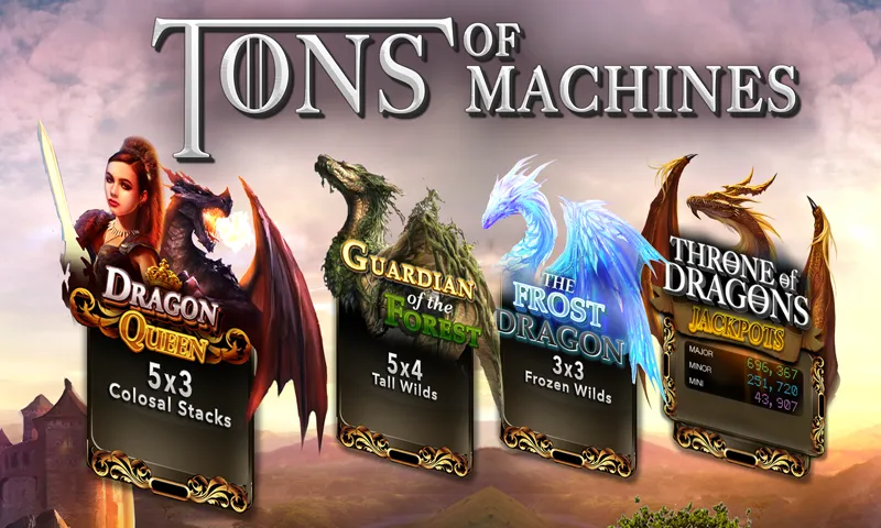 Взлом Slots Dragon Machine (Трон драконов слоты)  [МОД Много денег] — последняя версия apk на Андроид screen 3