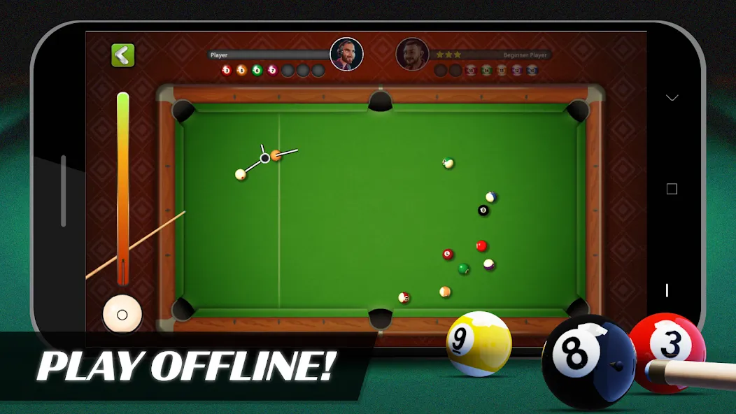 Взломанная 8 Ball Billiards Offline Pool (Балл Бильярд Оффлайн Пул)  [МОД Mega Pack] — стабильная версия apk на Андроид screen 1