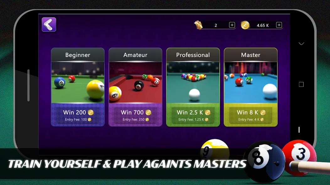 Взломанная 8 Ball Billiards Offline Pool (Балл Бильярд Оффлайн Пул)  [МОД Mega Pack] — стабильная версия apk на Андроид screen 2