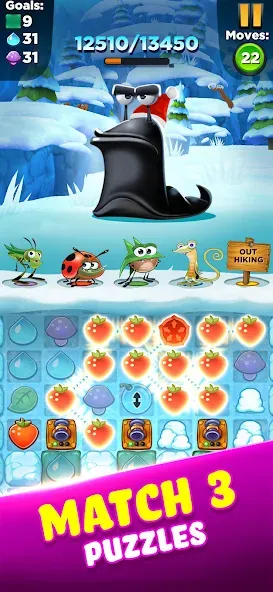 Взлом Best Fiends — Match 3 Puzzles (Бест Фиендс)  [МОД Много монет] — последняя версия apk на Андроид screen 3