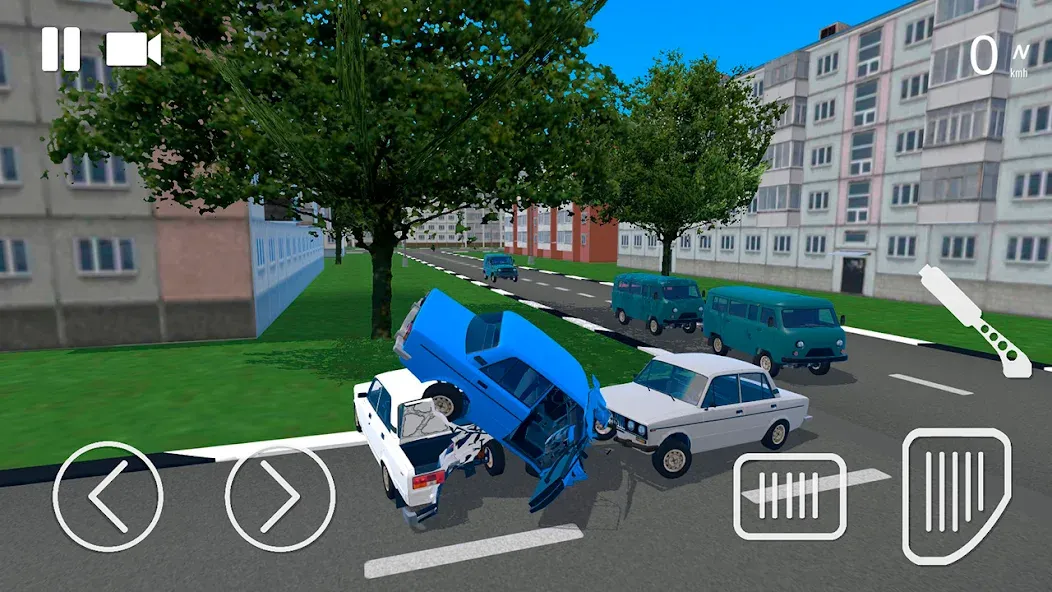 Взлом Russian Car Crash Simulator (Рашн Кар Краш Симулятор)  [МОД Бесконечные монеты] — стабильная версия apk на Андроид screen 2