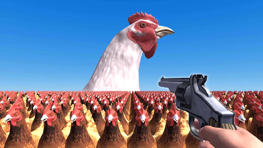 Взломанная Cluck Shot: Chicken War FPS (Клак Шот)  [МОД Меню] — стабильная версия apk на Андроид screen 1