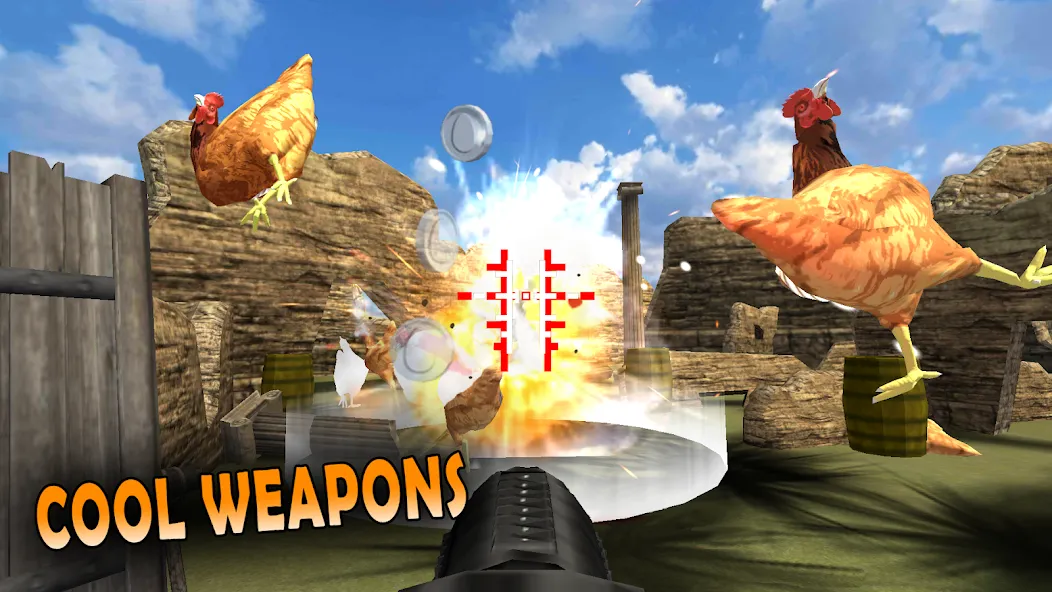 Взломанная Cluck Shot: Chicken War FPS (Клак Шот)  [МОД Меню] — стабильная версия apk на Андроид screen 4