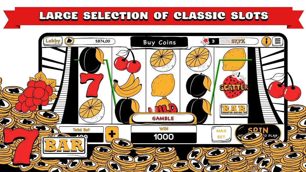 Скачать взлом B&W Casino  [МОД Бесконечные монеты] — последняя версия apk на Андроид screen 2