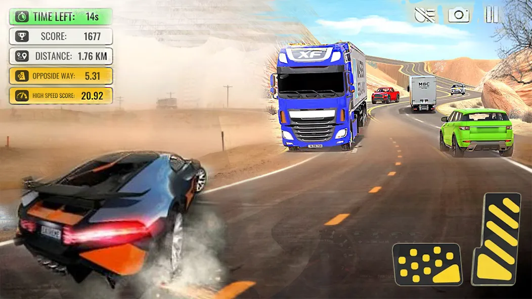 Взлом Car Highway Racing for Speed (Трафик Рейсер Трафик игры)  [МОД Много монет] — стабильная версия apk на Андроид screen 4