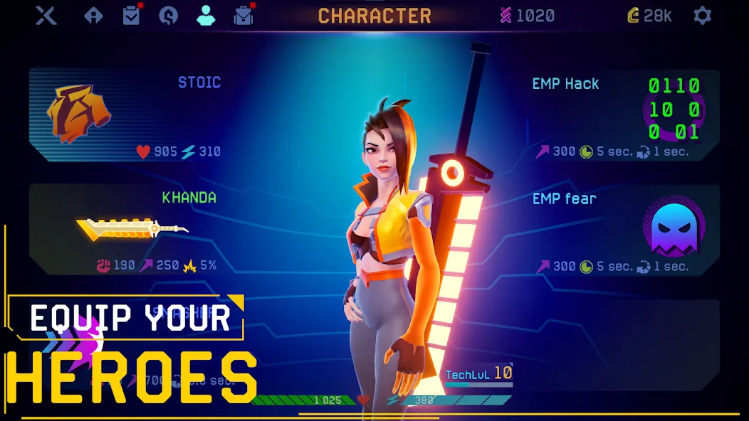 Взломанная Rush Angel — Cyberpunk RPG (Раш Энджел)  [МОД Unlimited Money] — полная версия apk на Андроид screen 2