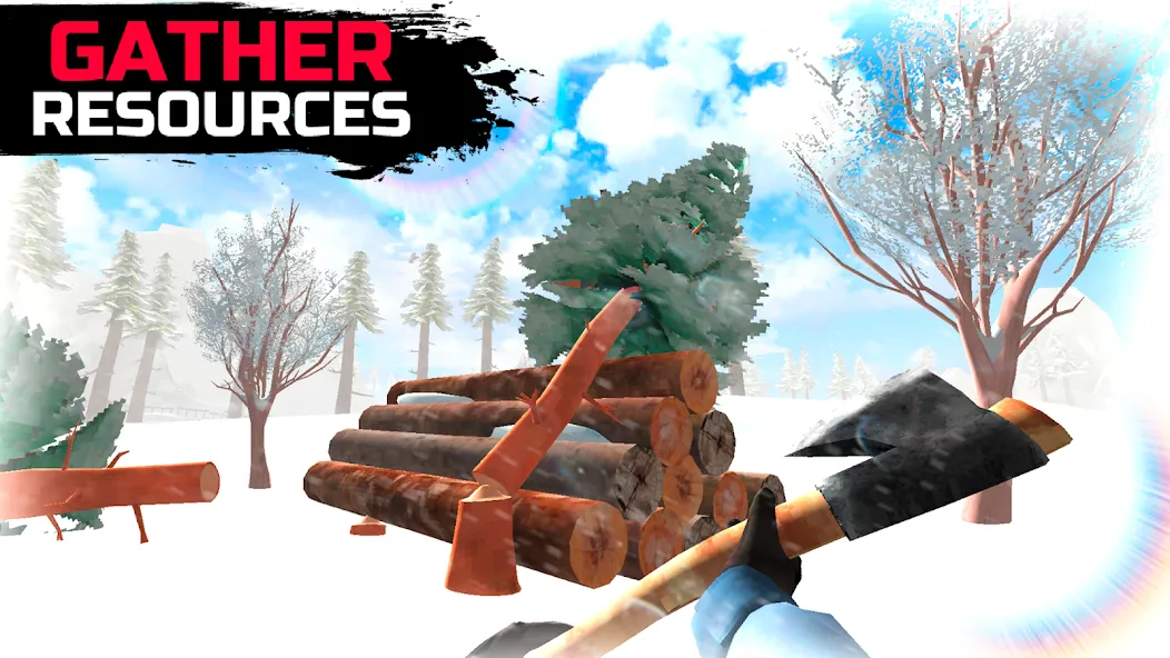 Скачать взломанную WinterCraft: Survival Forest (ВинтерКрафт)  [МОД Много денег] — полная версия apk на Андроид screen 4