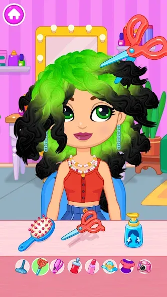 Скачать взломанную Hair salon  [МОД Много денег] — стабильная версия apk на Андроид screen 1