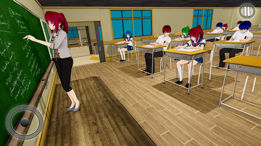 Взломанная Anime Girl School Teacher 3D  [МОД Меню] — последняя версия apk на Андроид screen 2